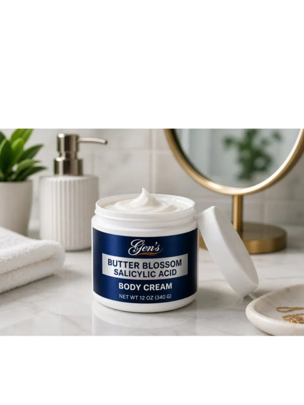 GEN Skin Salicylic Acid Body Cream, 12 Ounces
